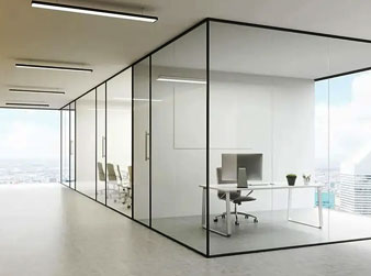 Office glass partition installation in Delhi modern workspaces