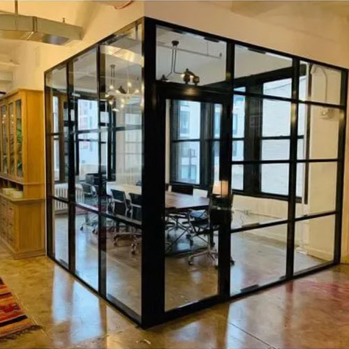 Modern aluminum and glass partition walls for home and office